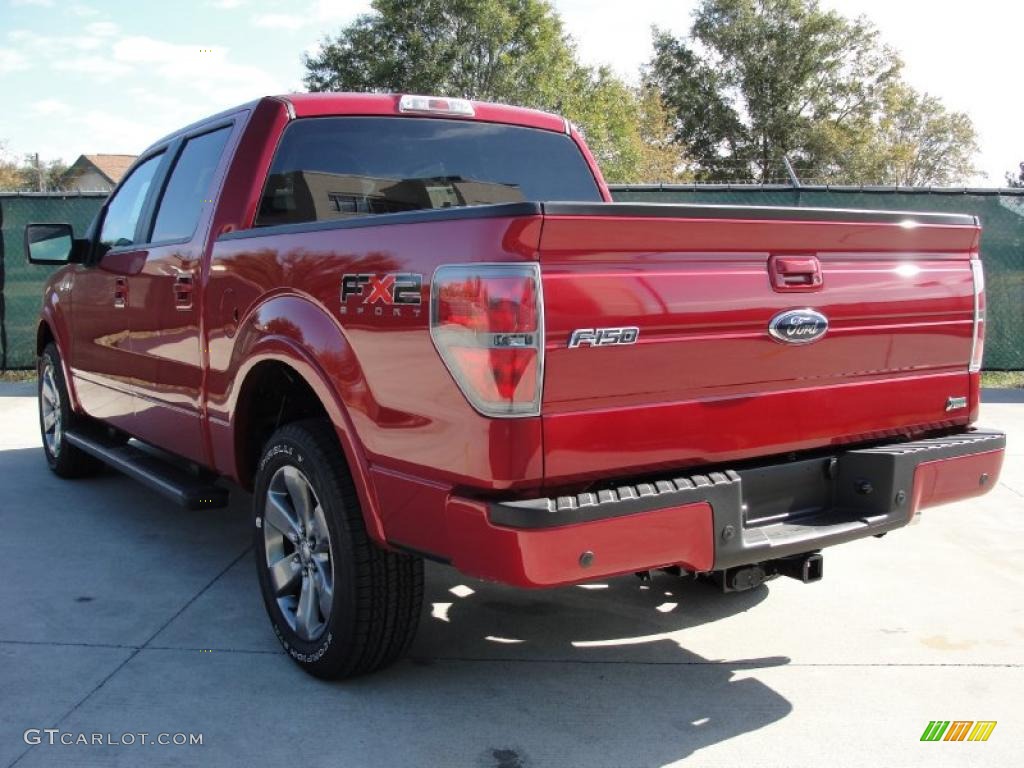 2010 F150 FX2 SuperCrew - Red Candy Metallic / Black photo #5