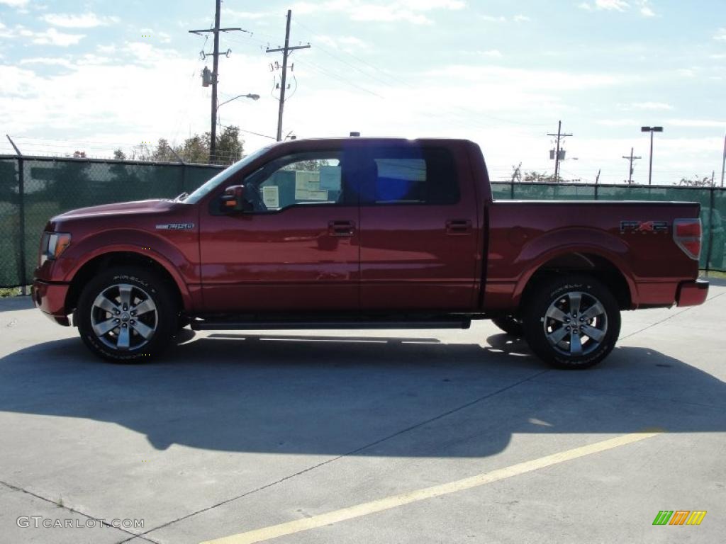 2010 F150 FX2 SuperCrew - Red Candy Metallic / Black photo #6