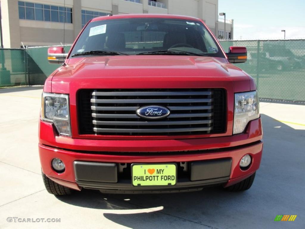 2010 F150 FX2 SuperCrew - Red Candy Metallic / Black photo #8