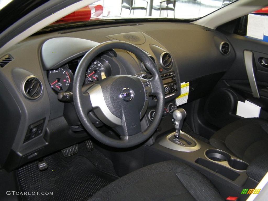 2011 Rogue S AWD - Wicked Black / Black photo #3