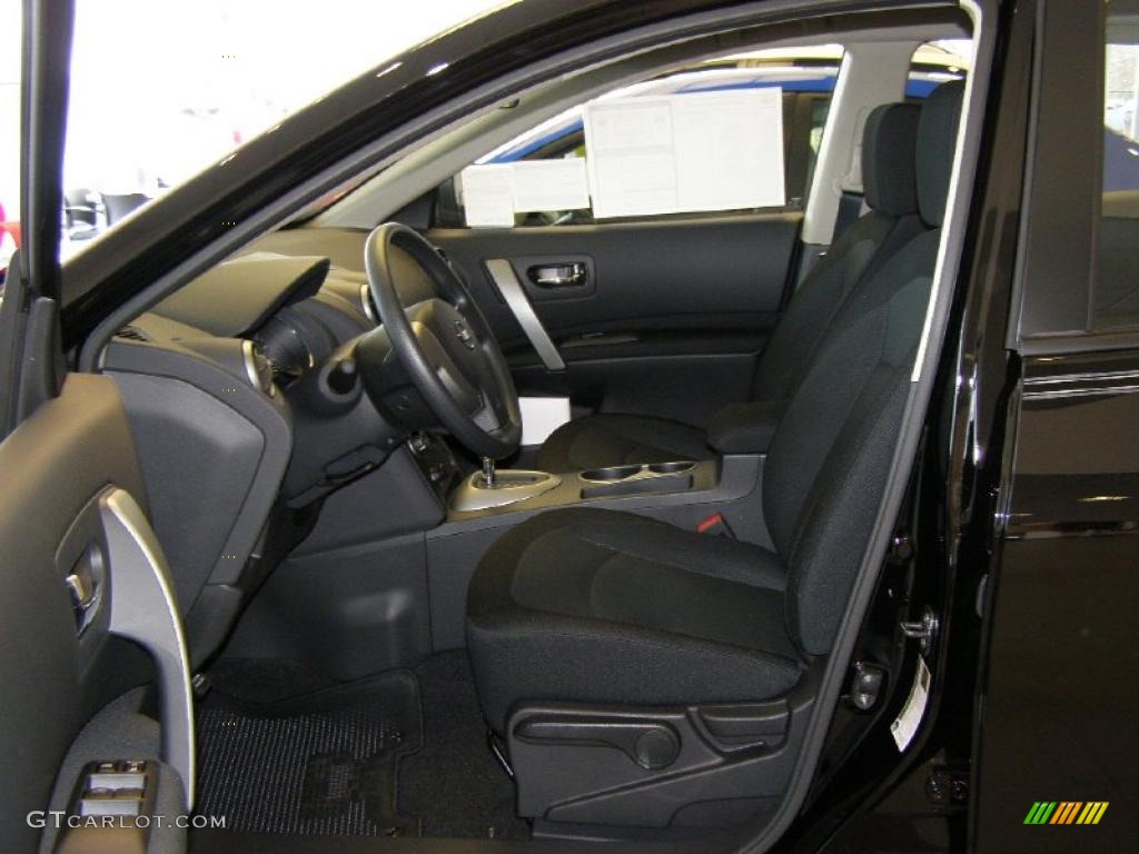 2011 Rogue S AWD - Wicked Black / Black photo #4