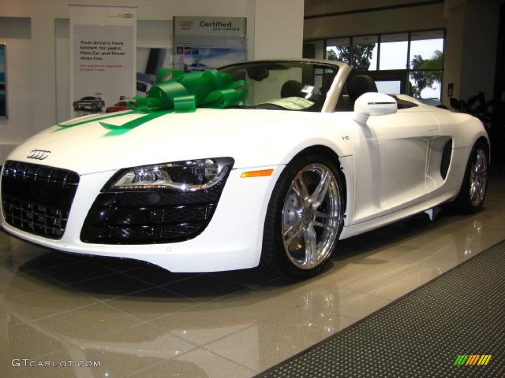 Ibis White 2011 Audi R8 Spyder 5.2 FSI quattro Exterior Photo #41605689