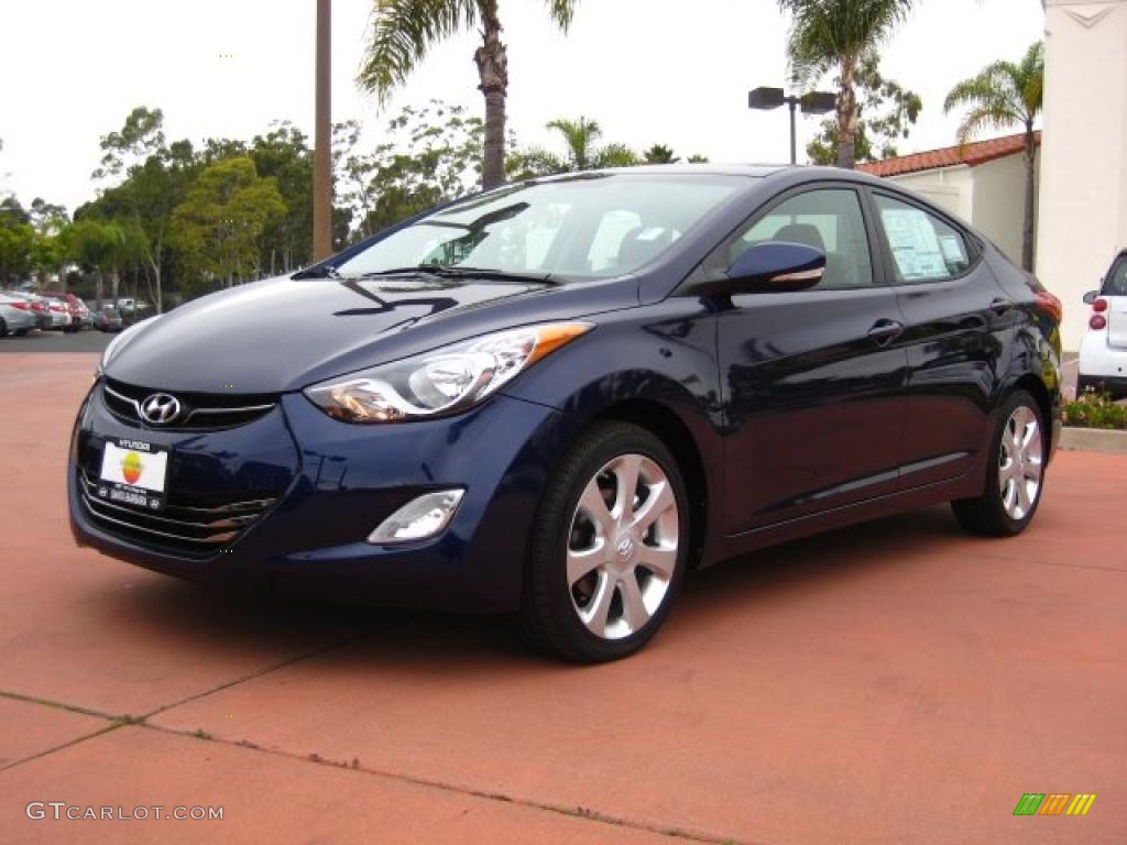Indigo Blue Pearl 2011 Hyundai Elantra Limited Exterior Photo #41605825