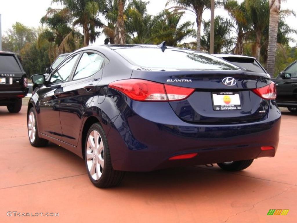 Indigo Blue Pearl 2011 Hyundai Elantra Limited Exterior Photo #41605861