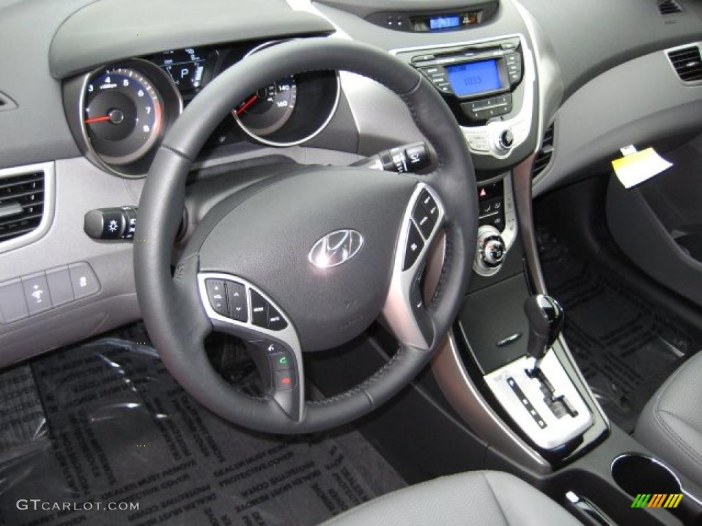 Gray Interior 2011 Hyundai Elantra Limited Photo #41605869