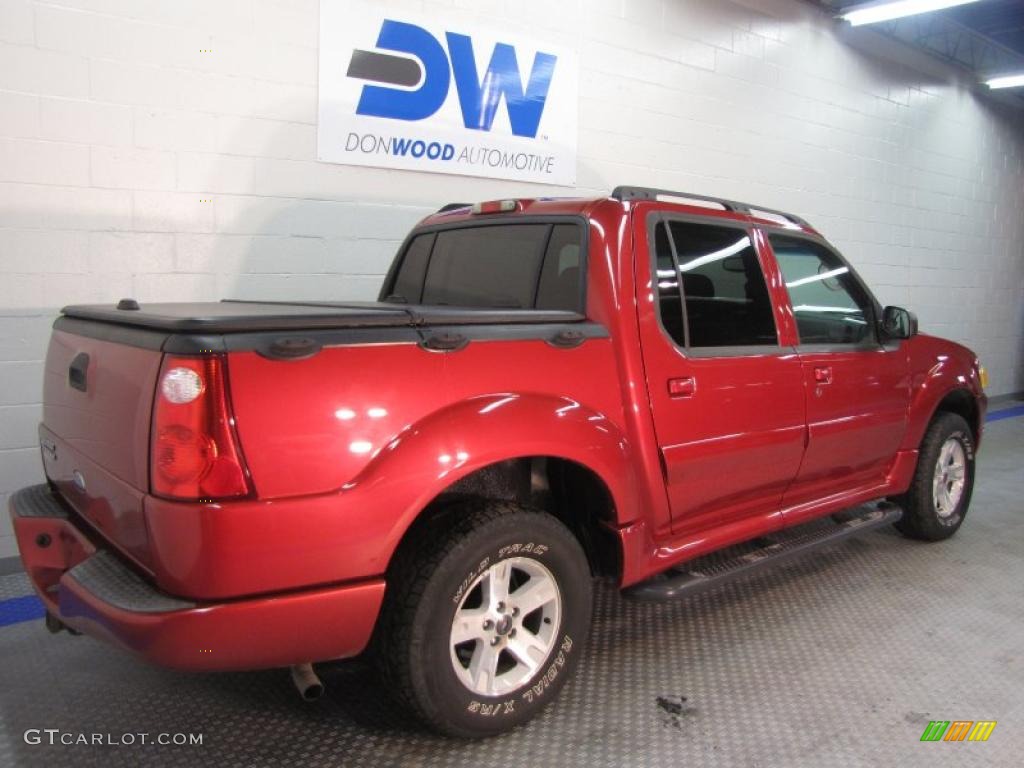 2005 Explorer Sport Trac XLT 4x4 - Red Fire / Medium Dark Flint photo #4
