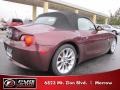 2003 Merlot Red Metallic BMW Z4 2.5i Roadster  photo #3