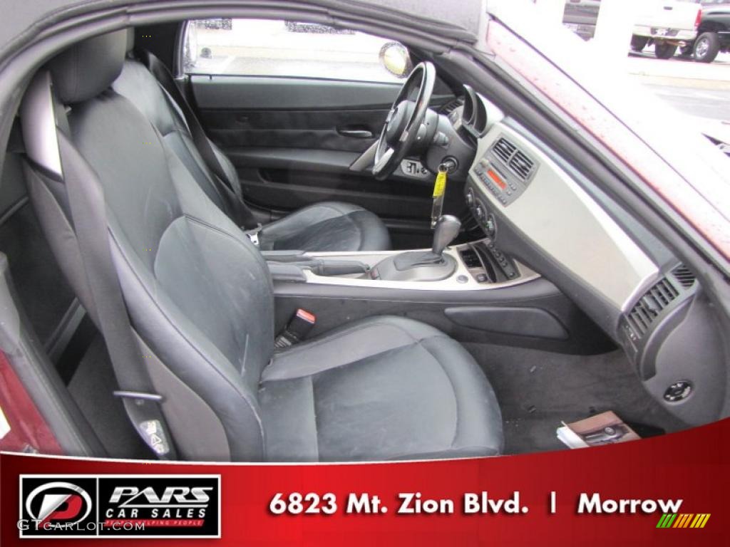2003 Z4 2.5i Roadster - Merlot Red Metallic / Beige photo #9