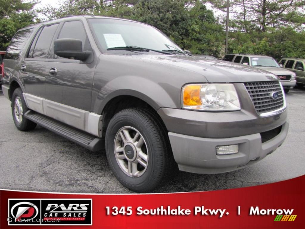 2003 Expedition XLT - Dark Shadow Grey Metallic / Medium Parchment photo #4