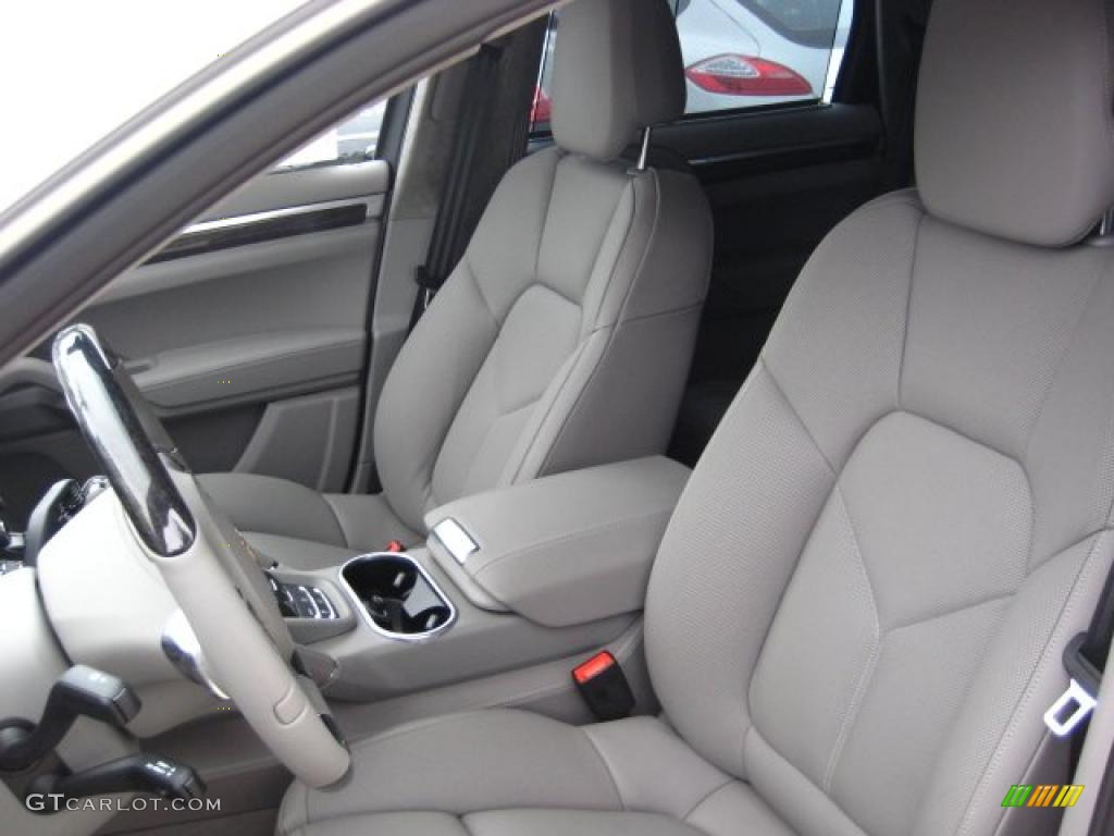 Platinum Grey Interior 2011 Porsche Cayenne Turbo Photo #41606309