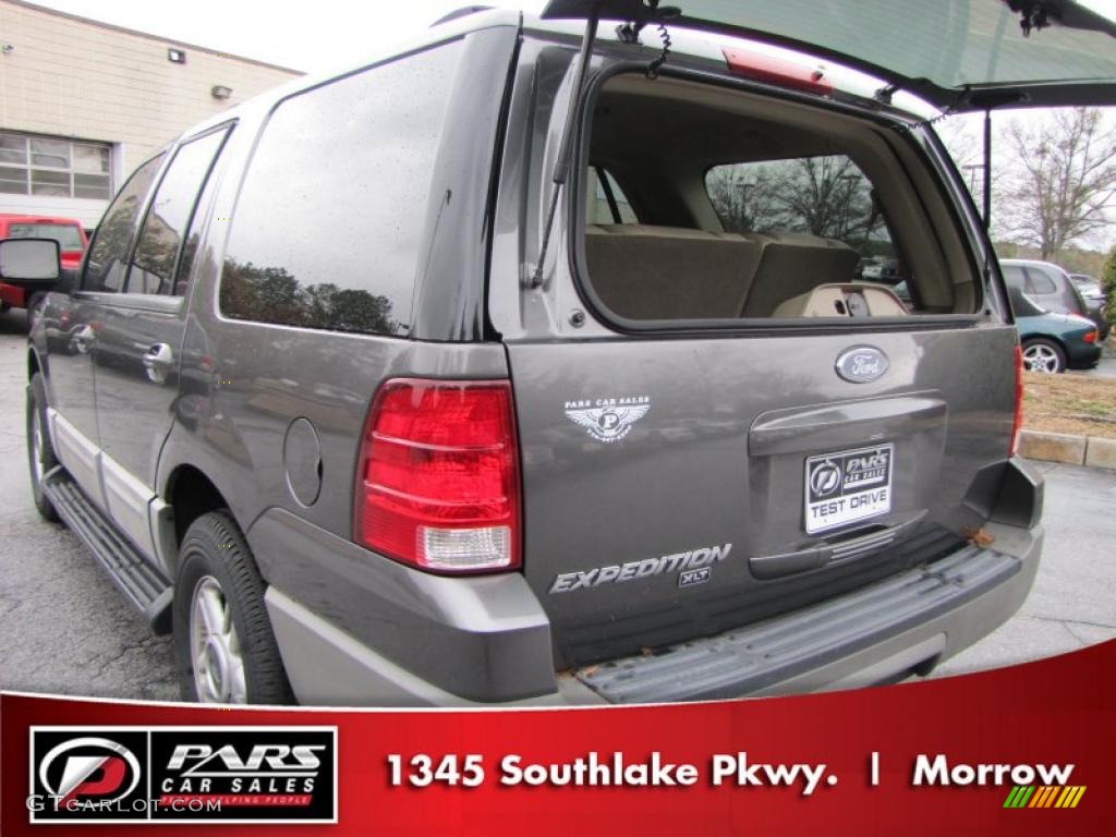 2003 Expedition XLT - Dark Shadow Grey Metallic / Medium Parchment photo #8