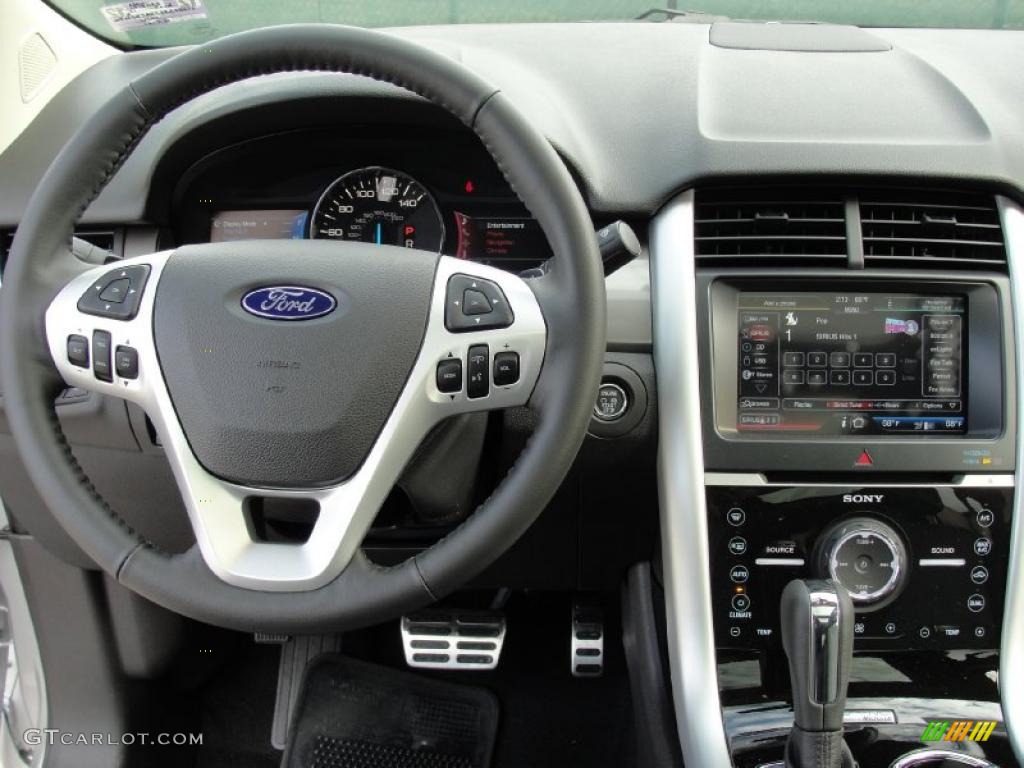 2011 Ford Edge Sport Charcoal Black/Silver Smoke Metallic Dashboard Photo #41606369