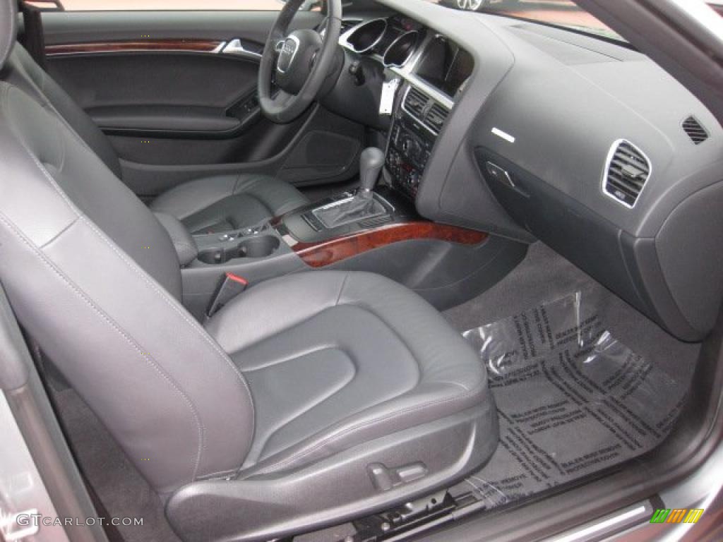 Black Interior 2010 Audi A5 2.0T quattro Cabriolet Photo #41606573