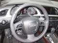 Black 2010 Audi A5 2.0T quattro Cabriolet Steering Wheel