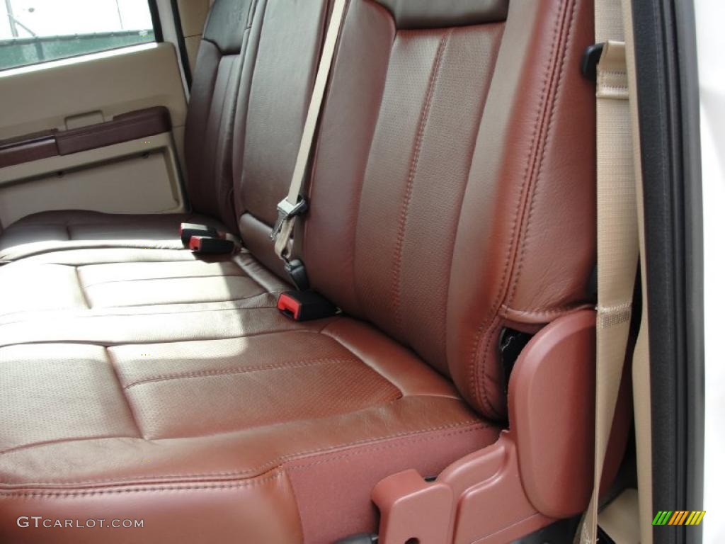 Chaparral Leather Interior 2011 Ford F350 Super Duty King Ranch Crew Cab 4x4 Dually Photo #41607361