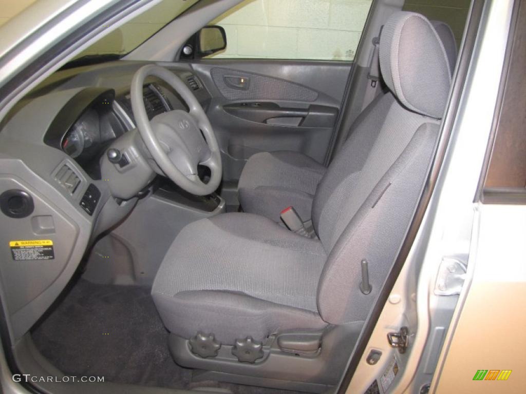 Gray Interior 2006 Hyundai Tucson GL Photo #41607389