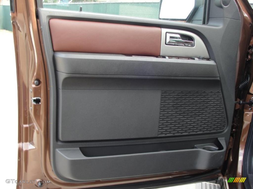 2011 Ford Expedition EL King Ranch Chaparral Leather Door Panel Photo #41608145