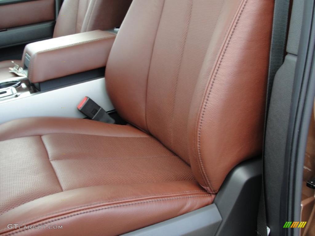Chaparral Leather Interior 2011 Ford Expedition EL King Ranch Photo #41608173