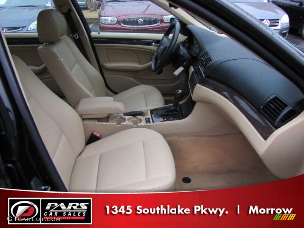 2003 3 Series 325xi Sedan - Jet Black / Sand photo #9