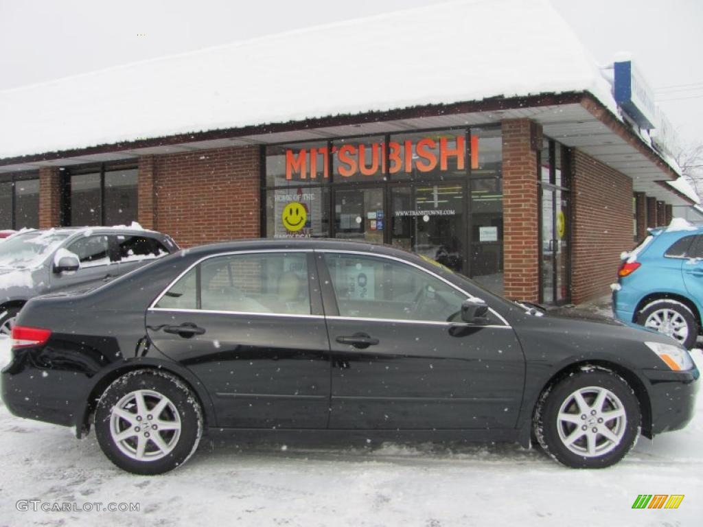 2003 Accord EX V6 Sedan - Nighthawk Black Pearl / Ivory photo #25