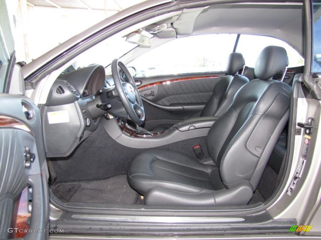 Charcoal Interior 2005 Mercedes-Benz CLK 500 Cabriolet Photo #41609473