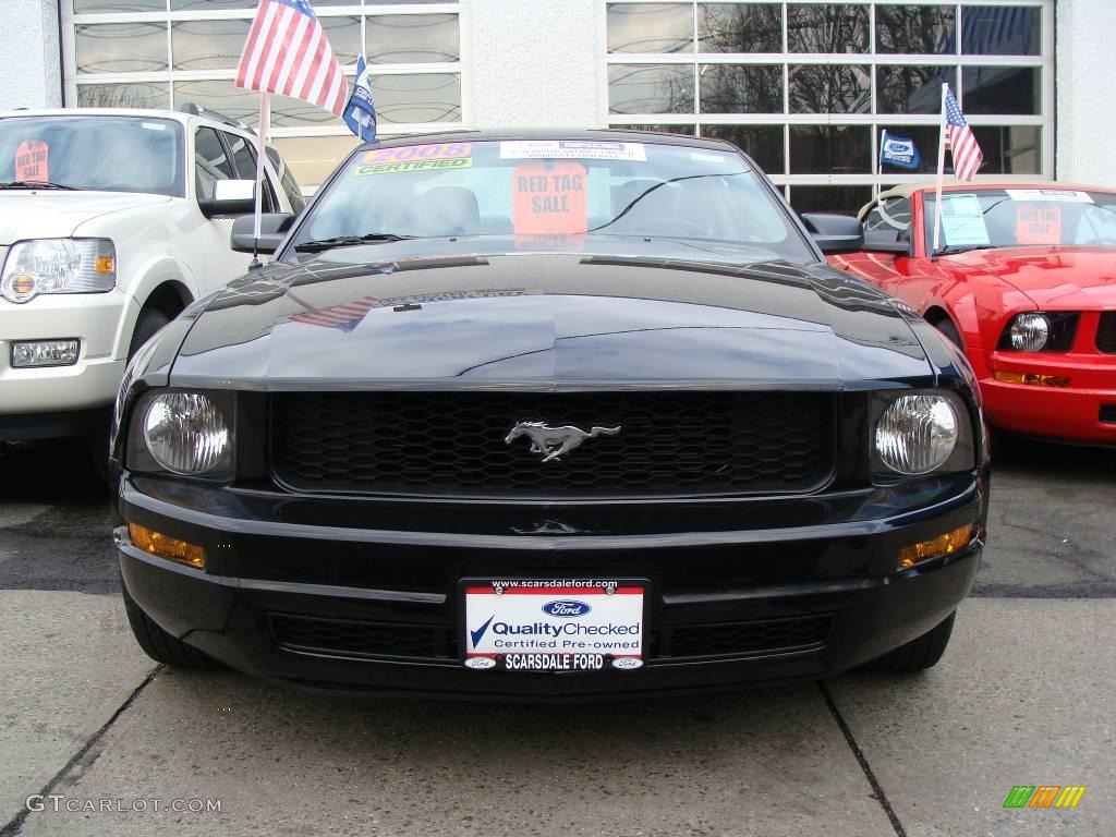 2008 Mustang V6 Deluxe Coupe - Black / Light Graphite photo #2