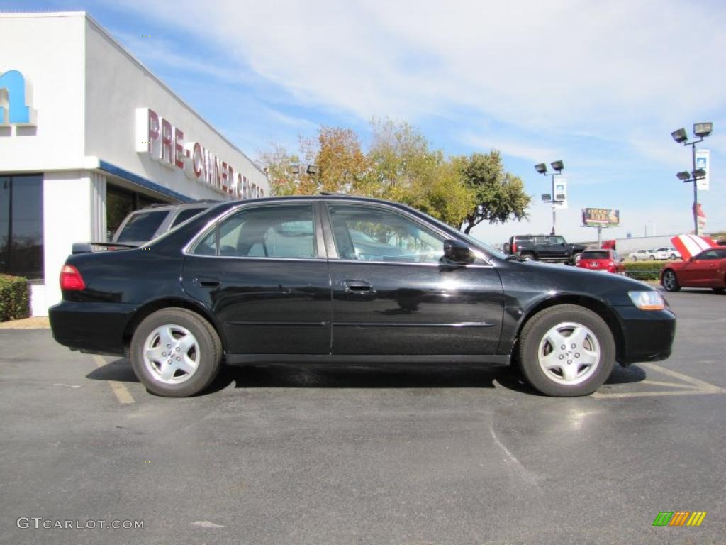 1999 Accord EX V6 Sedan - Flamenco Black Pearl / Ivory photo #7