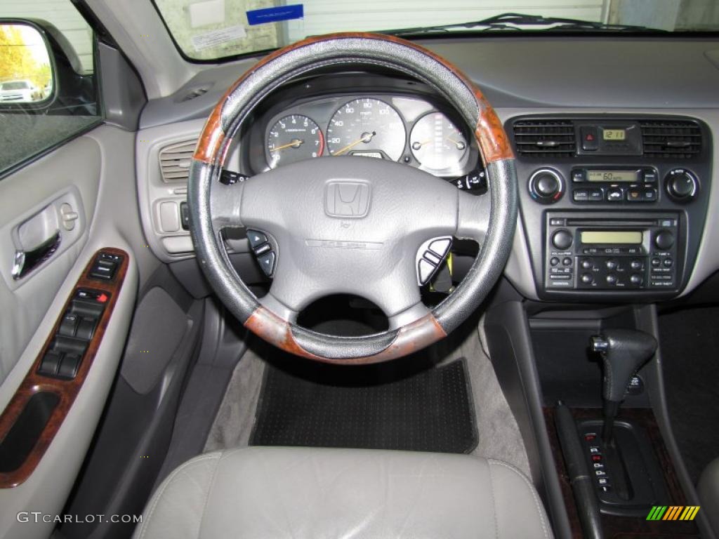 1999 Accord EX V6 Sedan - Flamenco Black Pearl / Ivory photo #14
