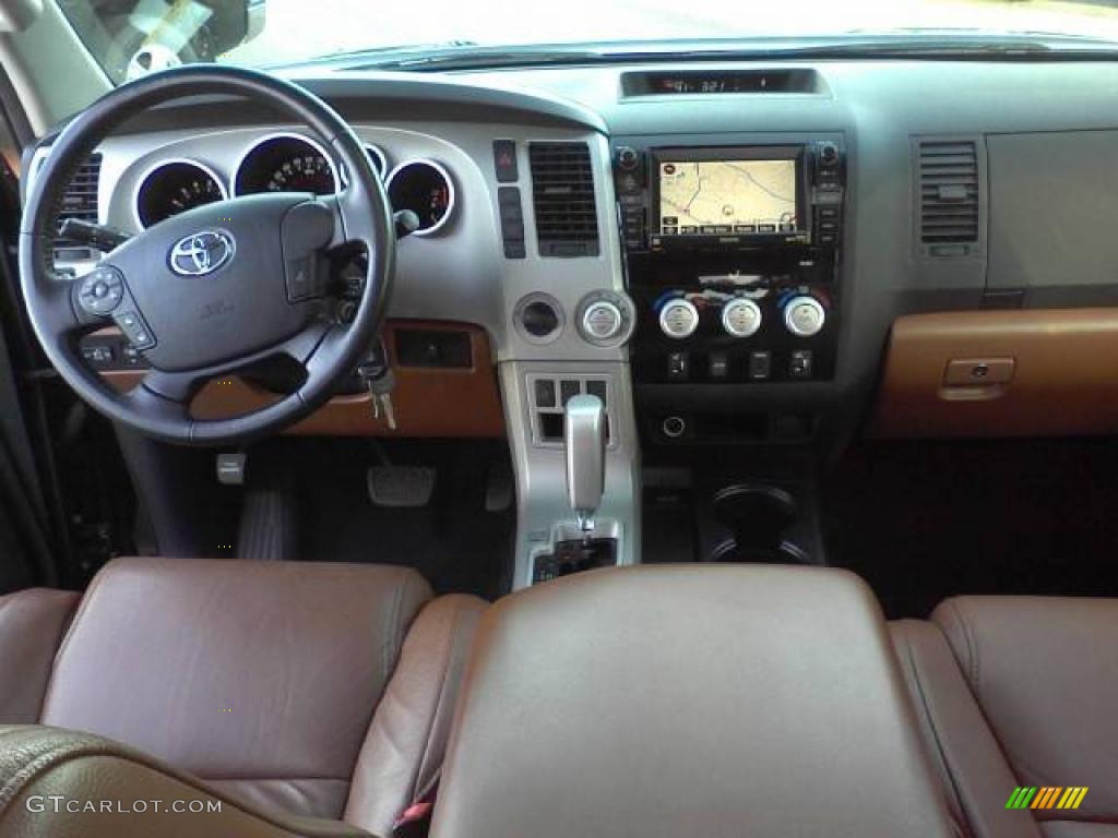 2007 Tundra Limited CrewMax 4x4 - Black / Red Rock photo #5