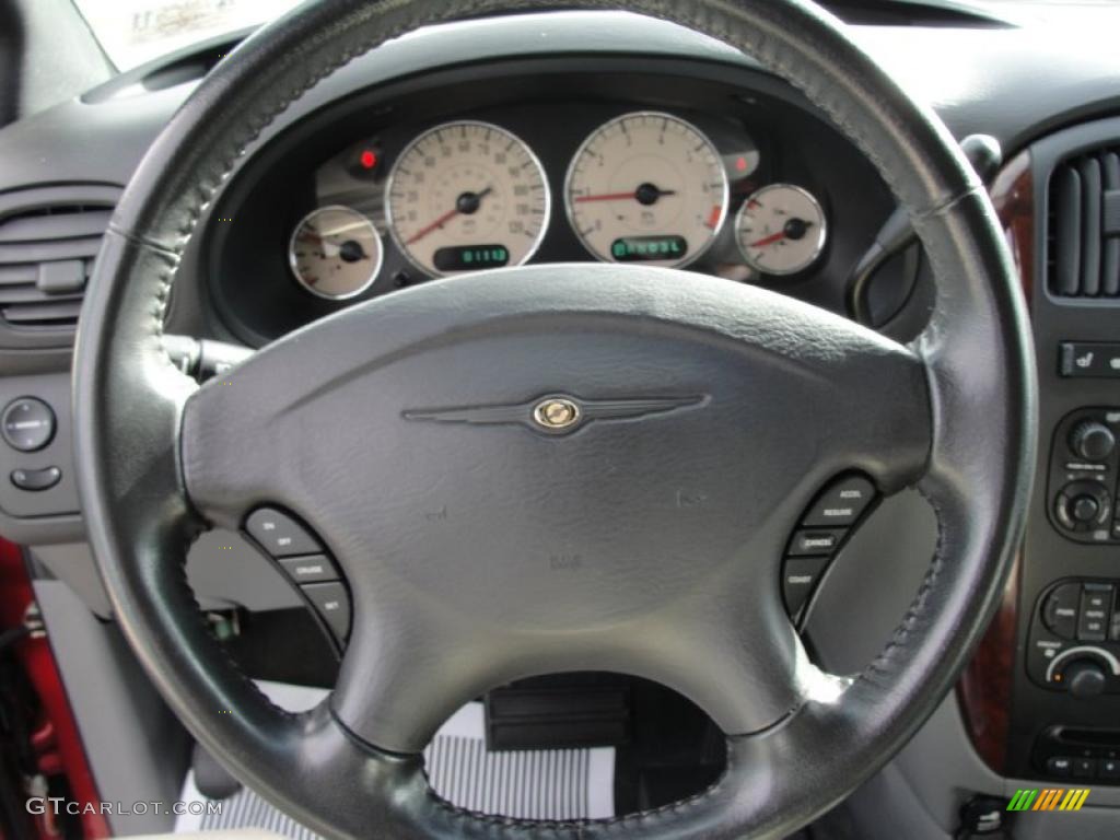 2004 Chrysler Town & Country Limited Medium Slate Gray Steering Wheel Photo #41612964
