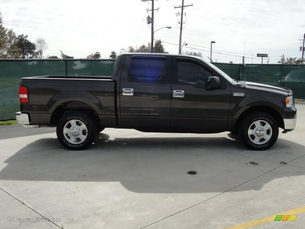 2005 F150 XLT SuperCrew - Dark Stone Metallic / Tan photo #2