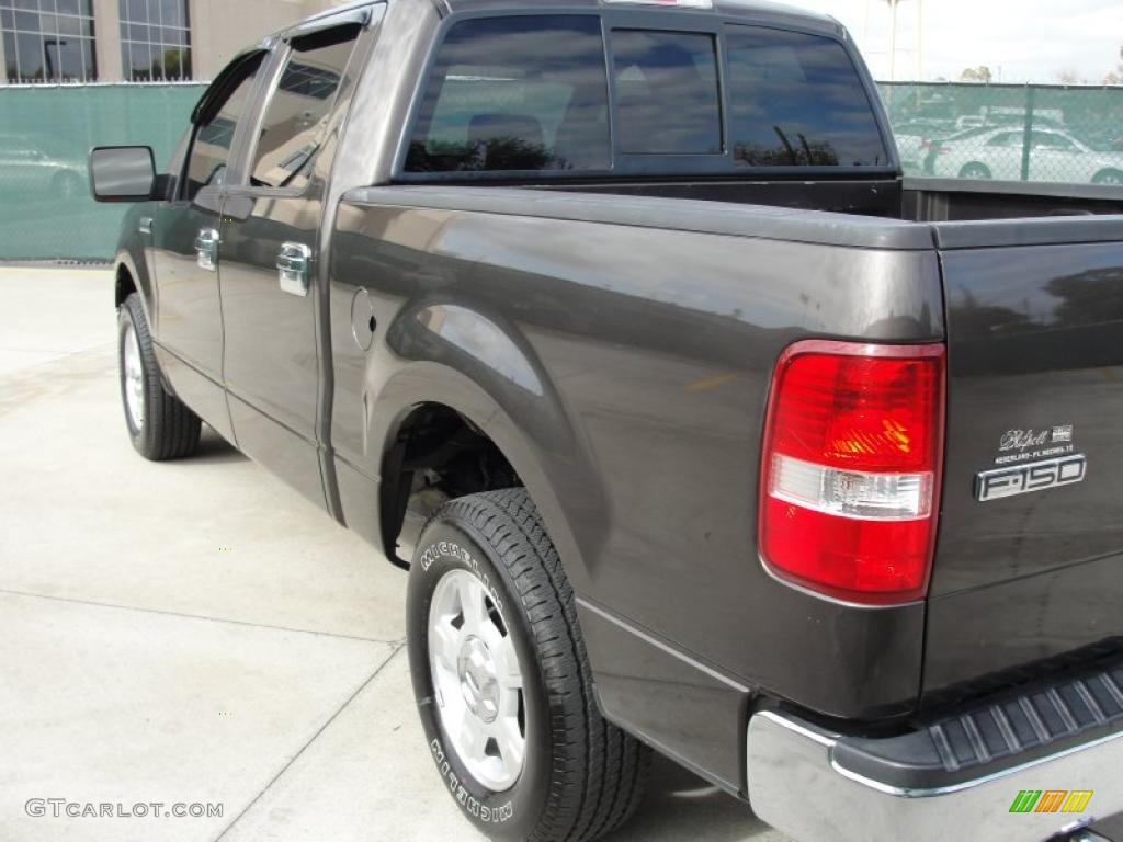 2005 F150 XLT SuperCrew - Dark Stone Metallic / Tan photo #5