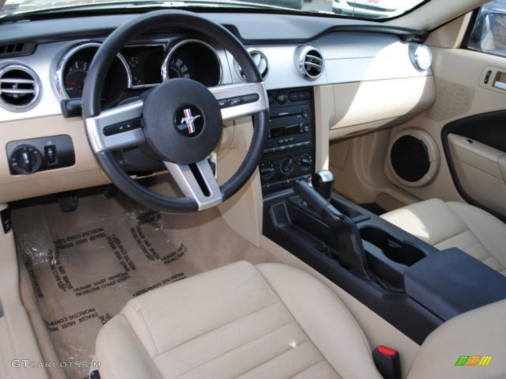 2005 Mustang GT Premium Coupe - Mineral Grey Metallic / Medium Parchment photo #9