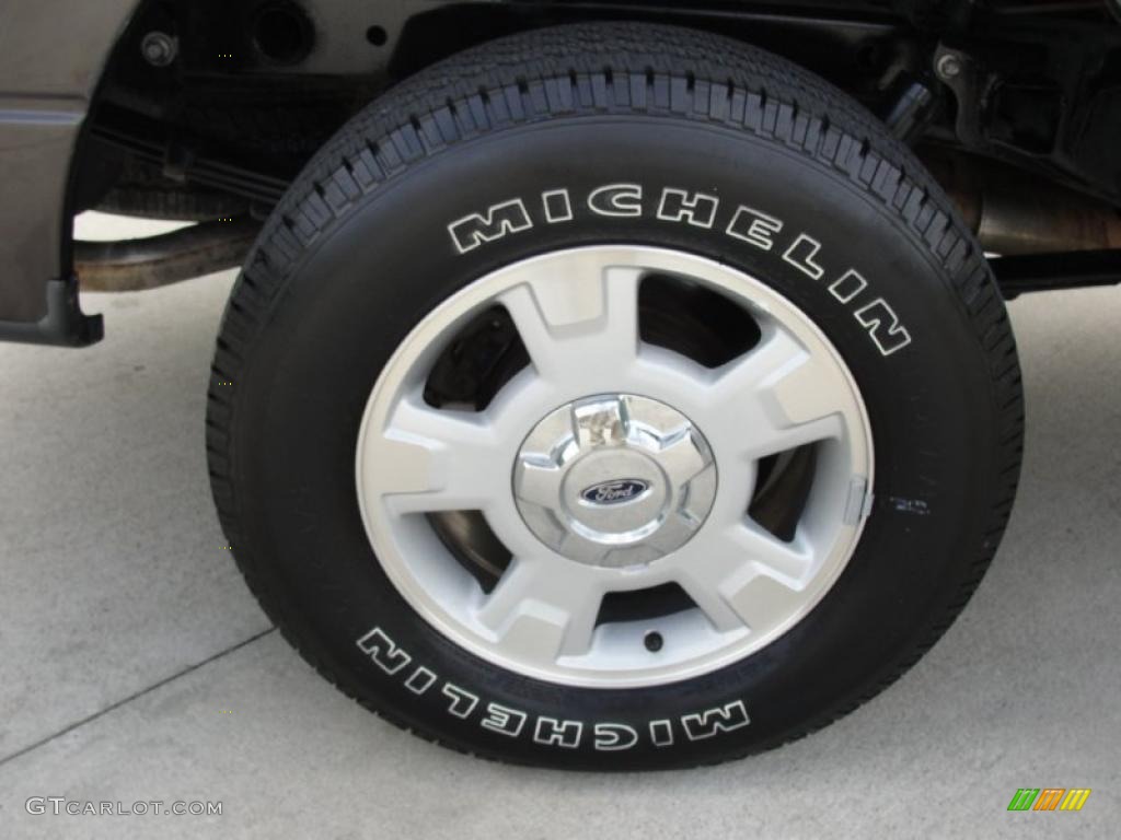 2005 F150 XLT SuperCrew - Dark Stone Metallic / Tan photo #14