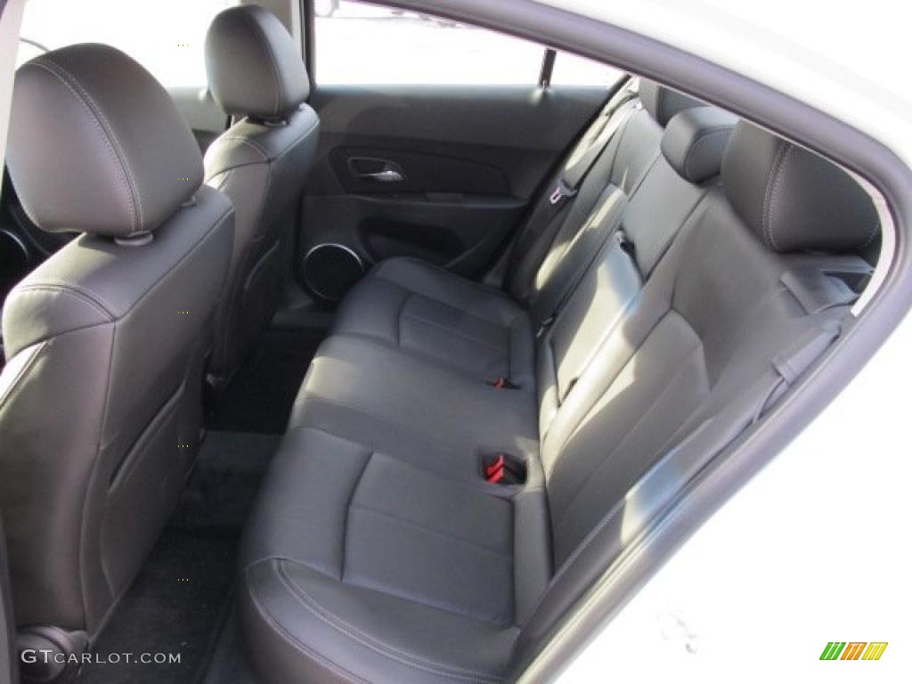 Jet Black Leather Interior 2011 Chevrolet Cruze LTZ Photo #41613728