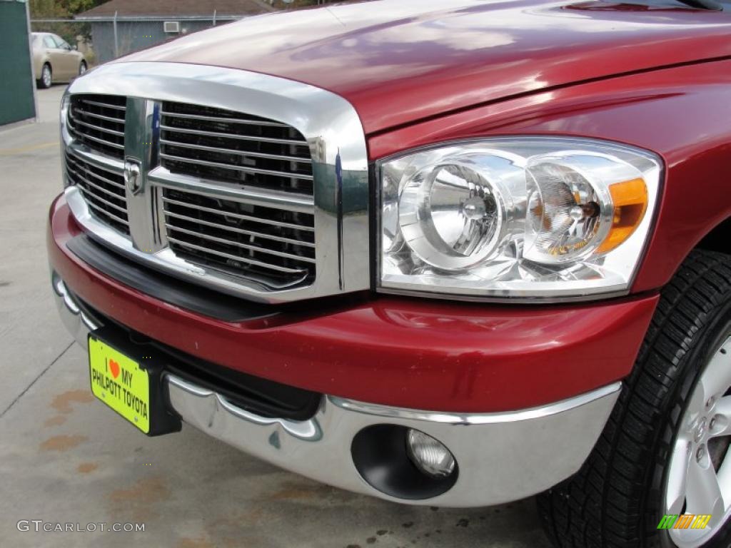 2008 Ram 1500 Lone Star Edition Quad Cab 4x4 - Flame Red / Medium Slate Gray photo #13