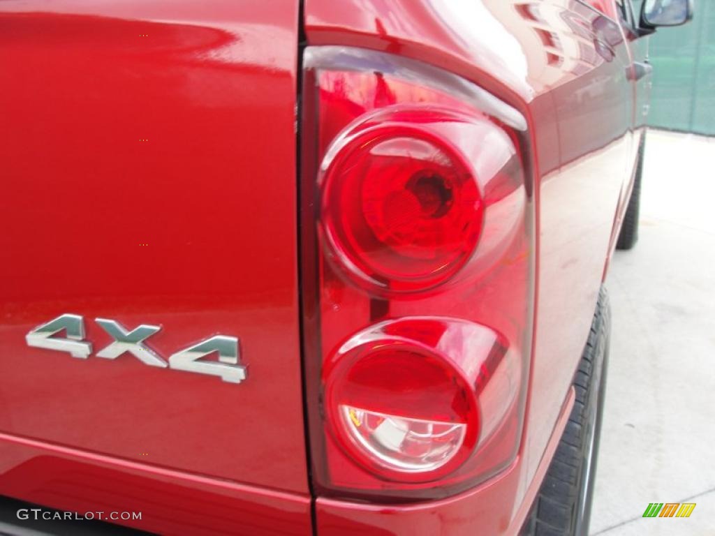2008 Ram 1500 Lone Star Edition Quad Cab 4x4 - Flame Red / Medium Slate Gray photo #21