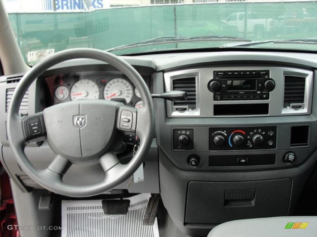 2008 Ram 1500 Lone Star Edition Quad Cab 4x4 - Flame Red / Medium Slate Gray photo #37