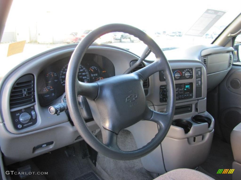 2000 Chevrolet Astro LS AWD Passenger Van Medium Gray Dashboard Photo #41618121