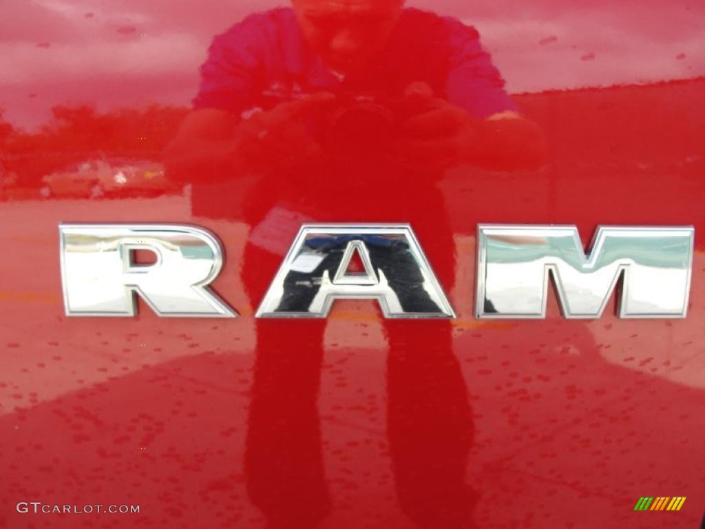 2009 Ram 1500 SLT Quad Cab - Inferno Red Crystal Pearl / Light Pebble Beige/Bark Brown photo #17