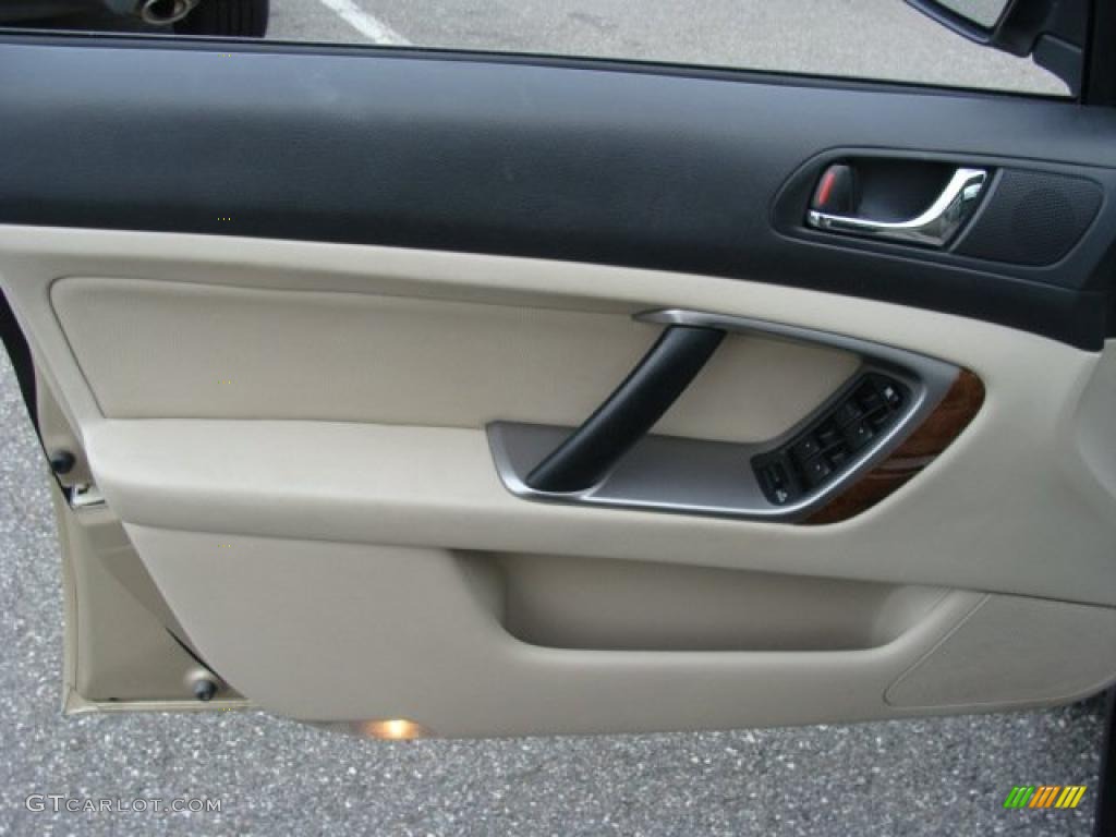 2008 Subaru Outback 3.0R L.L.Bean Edition Wagon Warm Ivory Door Panel Photo #41619434