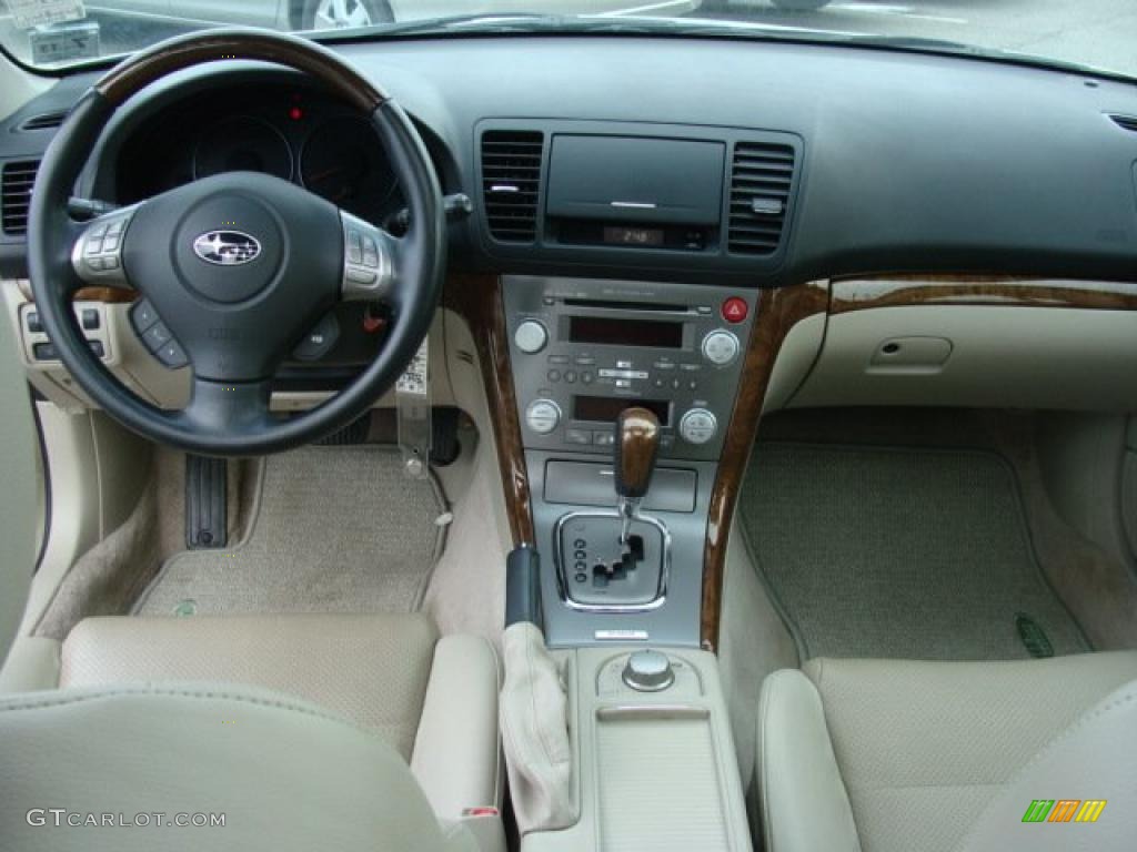 2008 Subaru Outback 3.0R L.L.Bean Edition Wagon Warm Ivory Dashboard Photo #41619462
