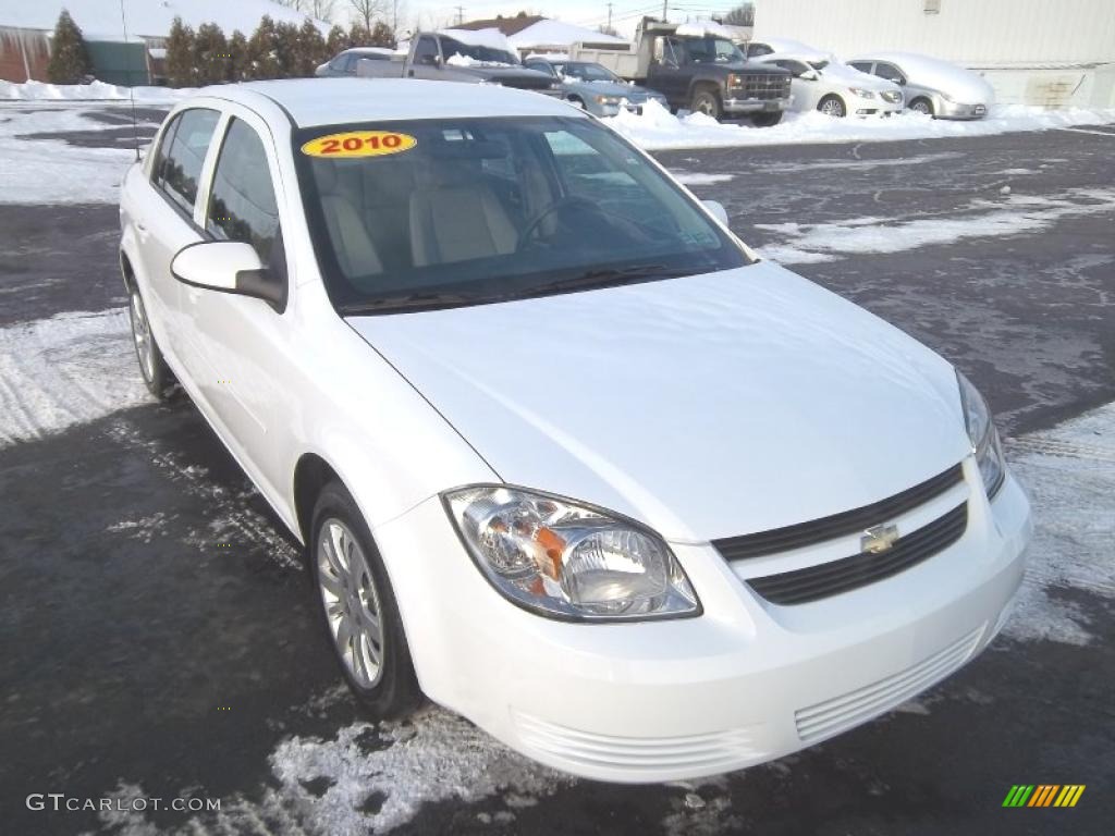 2010 Cobalt LT Sedan - Summit White / Ebony photo #5