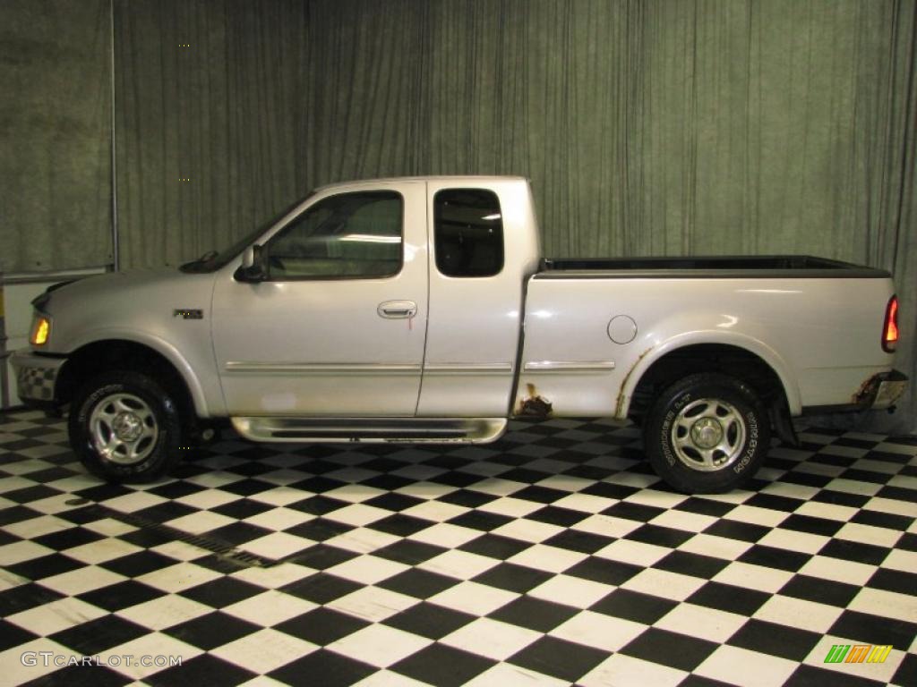 1997 F150 XLT Extended Cab 4x4 - Silver Frost Metallic / Medium Graphite photo #1