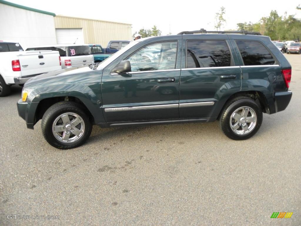 2005 Grand Cherokee Limited - Deep Beryl Green Pearl / Medium Slate Gray photo #2