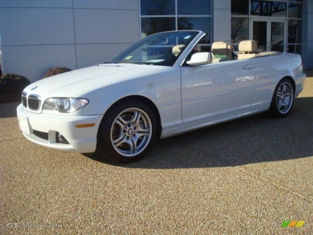 2006 3 Series 330i Convertible - Alpine White / Sand photo #2