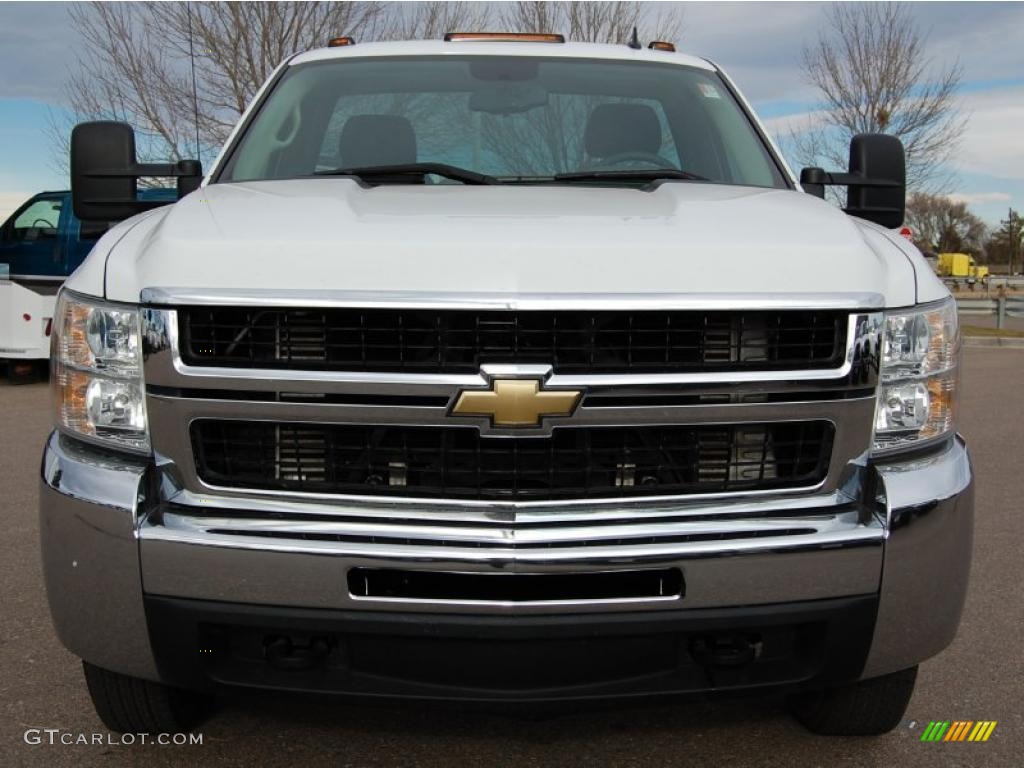 2008 Silverado 3500HD Regular Cab Chassis - Summit White / Dark Titanium photo #4