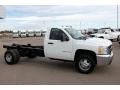 Summit White - Silverado 3500HD Regular Cab Chassis Photo No. 5