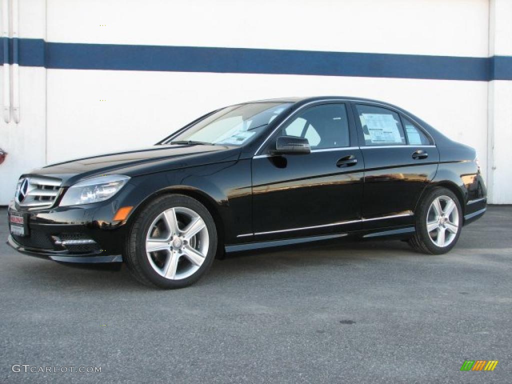 Black 2011 Mercedes-Benz C 300 Sport 4Matic Exterior Photo #41627494