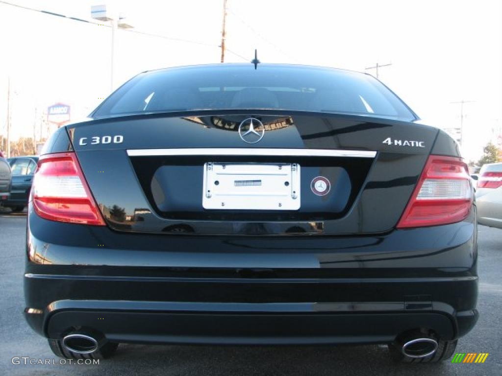 2011 C 300 Sport 4Matic - Black / Black photo #4